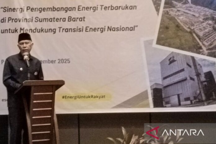 Sumbar targetkan implementasi 58,29 persen EBT pada 2030 