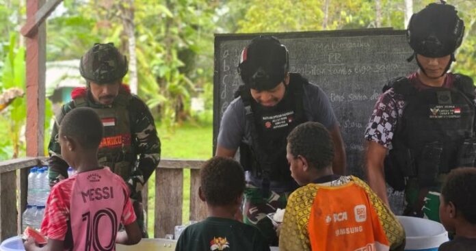 Satgas Masariku Hadirkan Gizi juga Asa ke pada Mumugu 