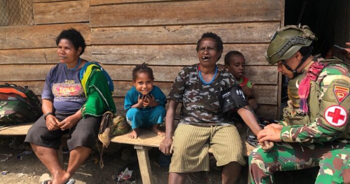 Satgas Banau Hadirkan Layanan Keseimbangan Gratis ke Perbatasan Papua 